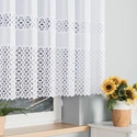 Firanka żakardowa na metry 018869 / kolor biały / kupon 80x140cm