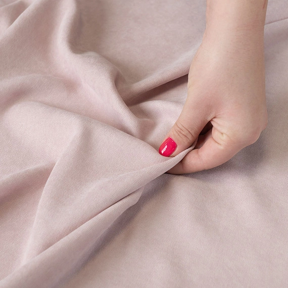 Zasłona gotowa na taśmie Milas / 140x250cm / różowa (444)