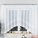 Firanka gotowa żakardowa BAKARO / 420x160cm / kolor biały