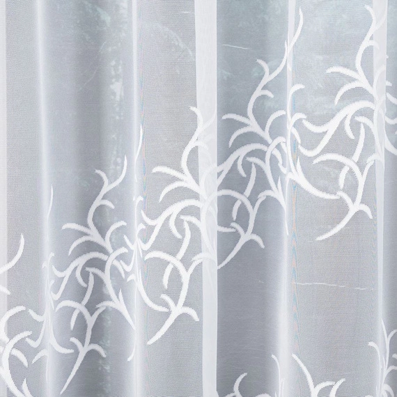 Firanka gotowa żakardowa BAKARO / 520x160cm / kolor biały