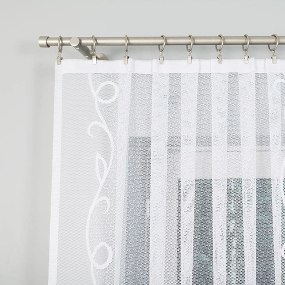 Firanka gotowa żakardowa EWELINA / 300x160cm / kolor biały