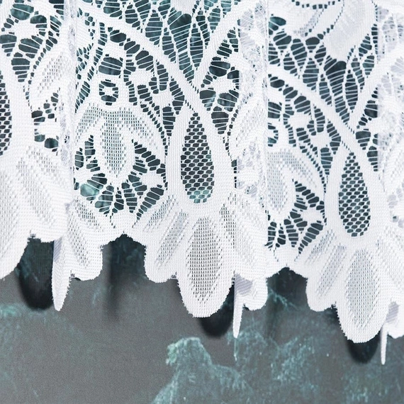 Zazdroska żakardowa 017480 / kolor biały / wysokość 45cm