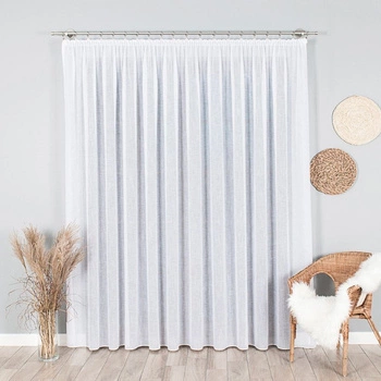 Firanka fantazyjna 015597 / kolor biały / wysokość 305cm