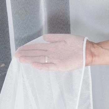 Markizeta gładka z obciążnikiem / kolor biały / wysokość 320cm