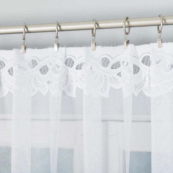 Firanka gotowa żakardowa BASTIA / 500x160cm / kolor biały