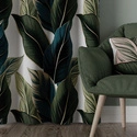 Tkanina zasłonowa w liście ZURIN / wysokość 300cm