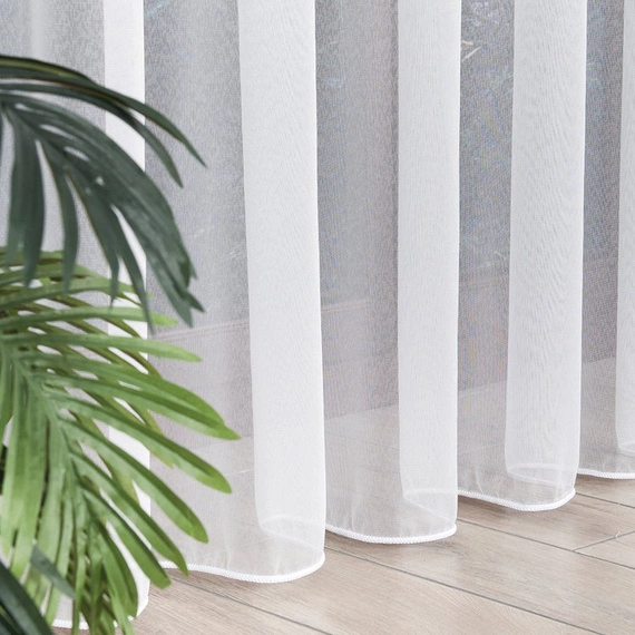 Markizeta gładka z obciążnikiem / kolor biały / wysokość 320cm