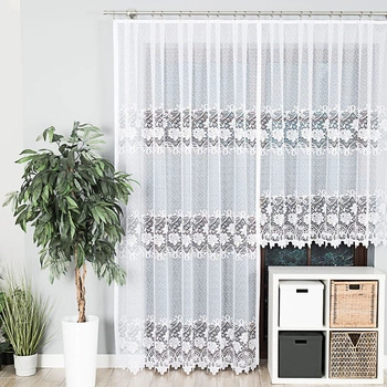 Firanka żakardowa gotowa DEMETRIA / 017480 / PROSTA / 200x250cm