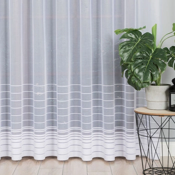 Firanka żakardowa na metry 000280 / kolor biały / kupon 150x250cm