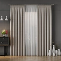 Tkanina zasłonowa IBIZA / wysokość 300cm / kolor 020 szarobeżowy