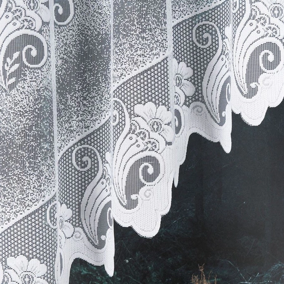 Firanka gotowa żakardowa ADELINA / 310x160cm / kolor biały