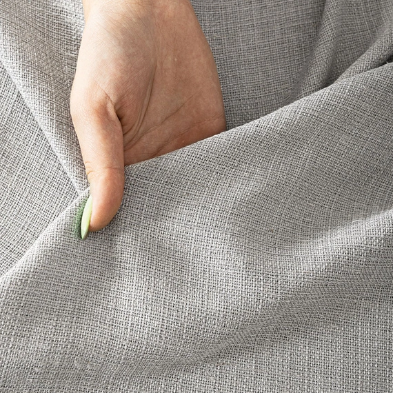 Tkanina zasłonowa na metry Laila / kolor 003 szary / kupon 150x300cm