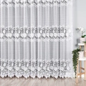 Firanka żakardowa 017480 / kolor biały / kupon 280x200cm