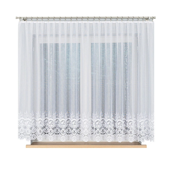 Firanka żakardowa na metry 018864 / kolor biały / wysokość 160cm