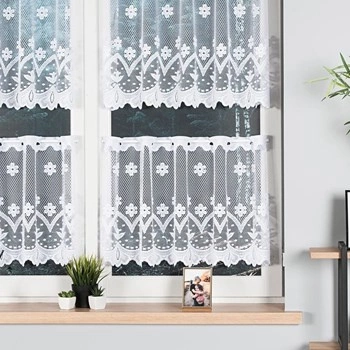 Firanka żakardowa w metrażu 004421 - wysokość 50cm