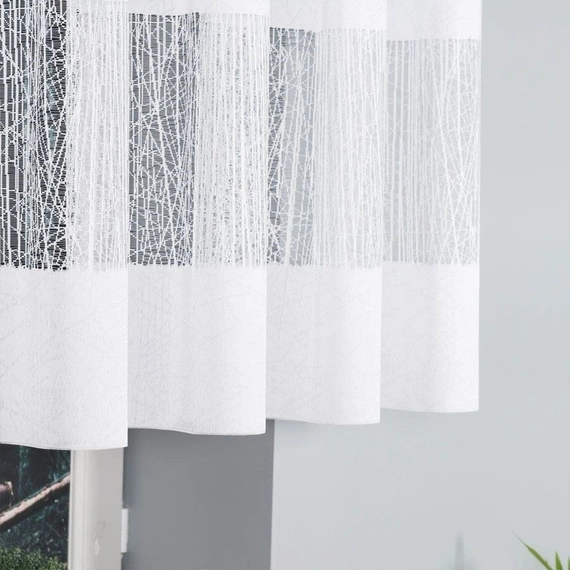 Firanka żakardowa w metrażu 018352 - wysokość 130cm