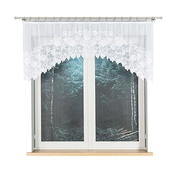 Firanka żakardowa gotowa DEMETRIA / 017480 / ŁUK / 250x80cm