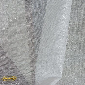 Ekskluzywna etamina nabłyszczana 16402 / wys 320cm / kolor biały