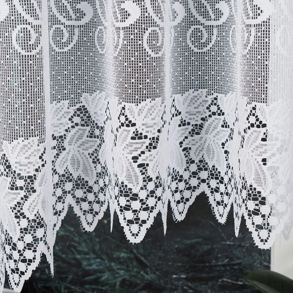 Firanka gotowa żakardowa HERNANI / 510x160cm / kolor biały