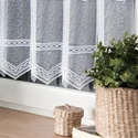 Zazdroska żakardowa 341510 / kolor biały / wysokość 90cm