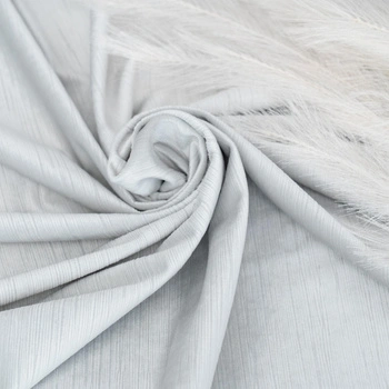 Tkanina zasłonowa VELVET EDEN prążkowana / wysokość 280cm / kolor 09 zimny jasny szary