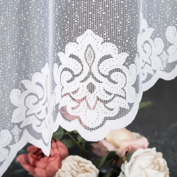 Firanka gotowa żakardowa ŻAKLINA / 300x160cm / kolor biały