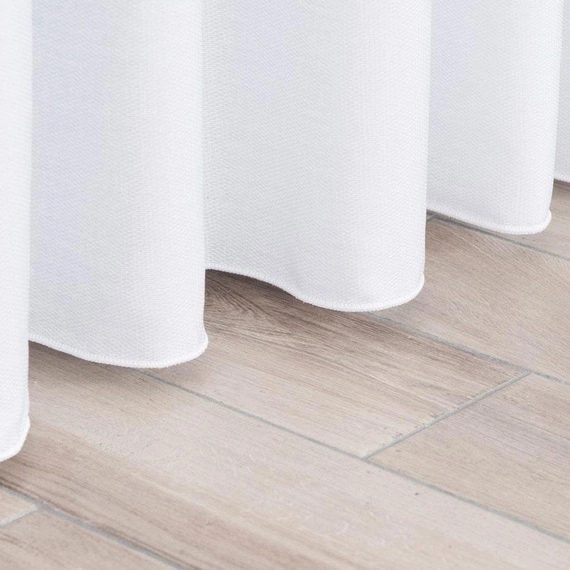 Firanka fantazyjna 000641 / kolor biały + srebrny / kupon 160x330cm