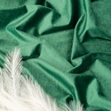 Tkanina zasłonowa VELVET EDEN prążkowana / wysokość 280cm / kolor 16 zieleń butelkowa