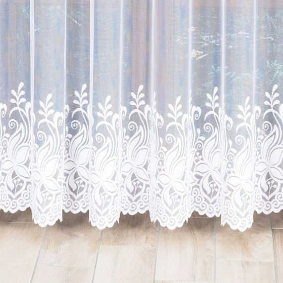 Firanka żakardowa na metry 018227 / kupon 240x250cm