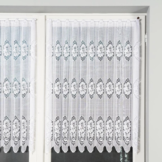 Zazdroska żakardowa 320630 / kolor biały / wysokość 30cm