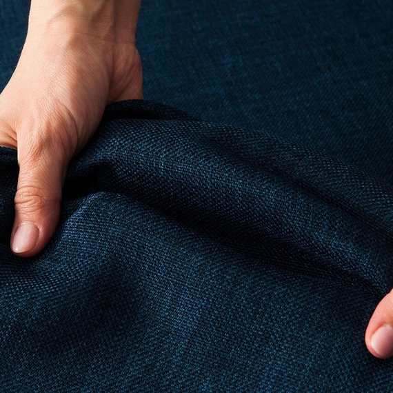 Tkanina zasłonowa blackout DANTE / wysokość 300cm / kolor granatowy 015