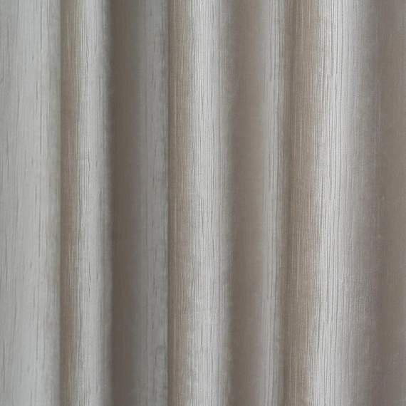 Tkanina zasłonowa VELVET EDEN prążkowana / wysokość 280cm / kolor 07 zimny ciemny beż