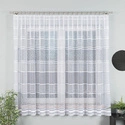 Firanka żakardowa na metry 017834 / kolor biały + szary / wysokość 180cm