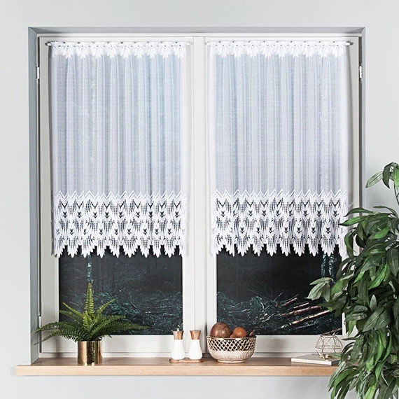 Firanka żakardowa na metry 018989 - wysokość 100cm