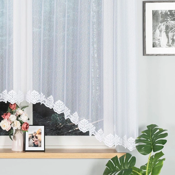 Firanka gotowa żakardowa ŻAKLINA / 300x160cm / kolor biały