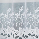 Firanka gotowa żakardowa BASTIA / 250x120cm / kolor biały