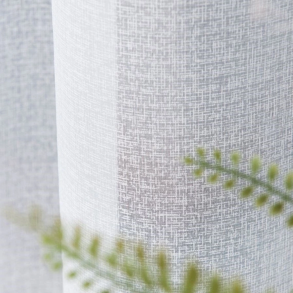 Firanka fantazyjna 000121 / kolor biały / kupon 230x250cm