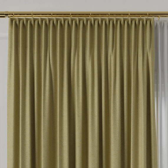 Tkanina zasłonowa na metry Lukrecja / wysokość 310cm / kolor 018 szałwiowy