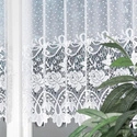 Firanka żakardowa 017480 / kolor biały / kupon 100x100cm