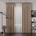 Tkanina zasłonowa IBIZA / kolor 004 beżowy / kupon 50x300cm