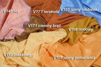 Tergalet jednokolorowy V145 - róż