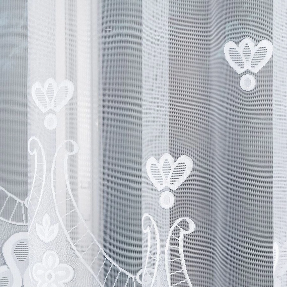 Firanka gotowa żakardowa MATYLDA / 310x160cm / kolor biały