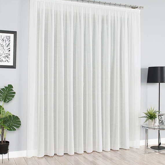 Firanka SABLE / kolor kremowy / wysokość 330cm