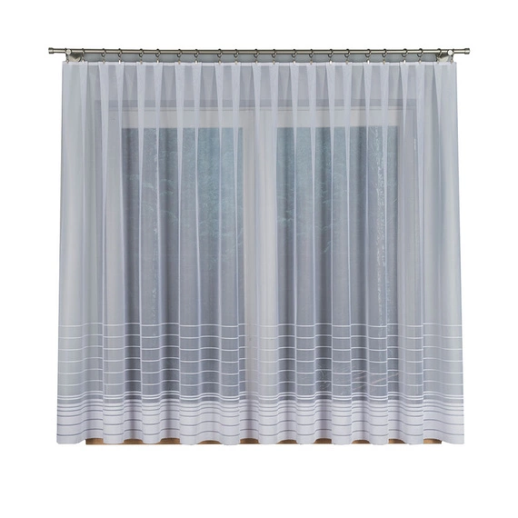 Firanka żakardowa na metry 000280 / kolor biały / kupon 250x160cm