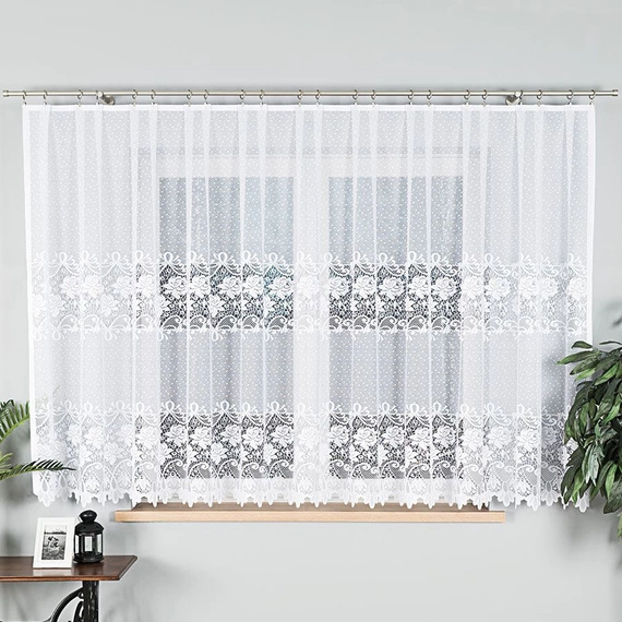 Firanka żakardowa gotowa DEMETRIA / 017480 / PROSTA / 400x160cm