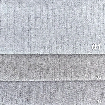 Tkanina LARSEN - 100% Blackout / kolor jasny szary 01 / kupon 55x280cm