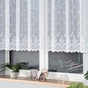 Firanka żakardowa 054160 / kolor biały / kupon 110x120cm
