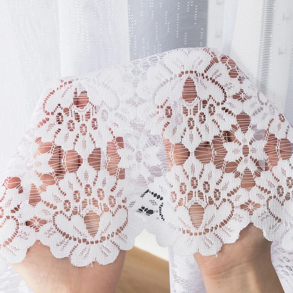 Firanka żakardowa na metry 018864 / kolor biały / wysokość 160cm