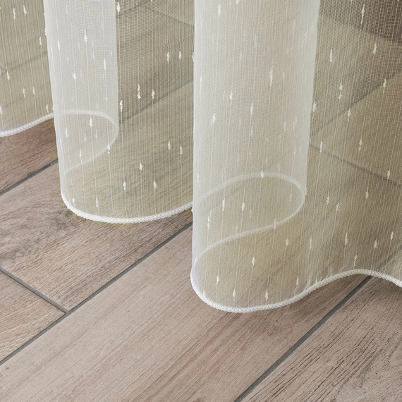 Markizeta a'la deszczyk 000163 z obciążnikiem / kolor kremowy / wysokość 330cm