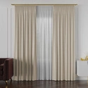 Tkanina zasłonowa na metry Lukrecja / kolor 002 kremowy / kupon 60x310cm